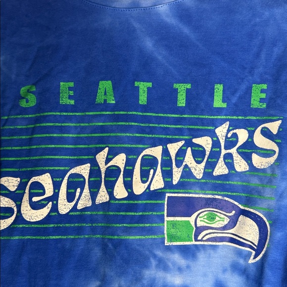 Seattle Seahawks NFL Shop WEAR by Erin Andrews Royal Tie Dye Lounge Set Medium - Picture 7 of 7